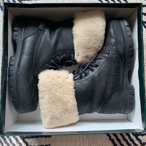 Ralph Lauren Leather & Fur Boots